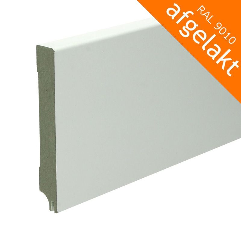 MDF plint laminaat Moderne plinten Moderne 18 x 120 mm RAL 9010 | Unieke werkwijze!