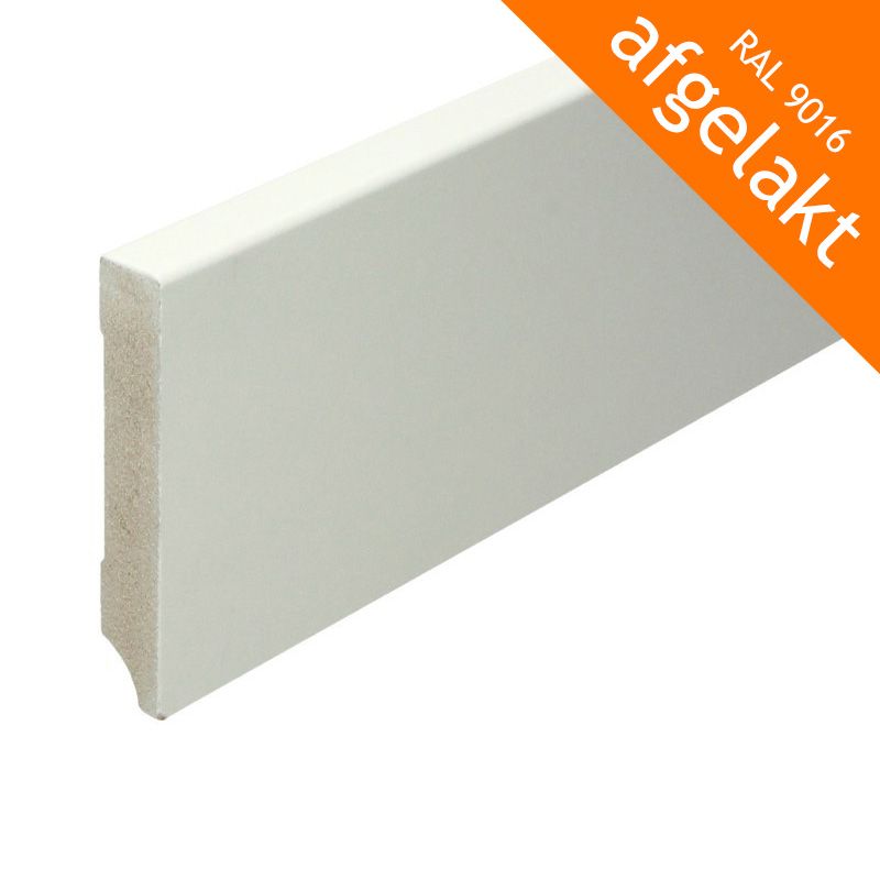 Overblijvend Cursus In beweging MDF plint afgelakt laminaat Moderne plinten Moderne plinten 15 x 90 mm  RAL9016 | Unieke werkwijze!